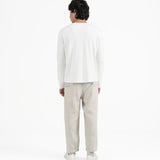 Cupro Long Sleeve Tee - Off White - G R A Y E