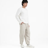 Cupro Long Sleeve Tee - Off White - G R A Y E