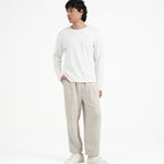 Cupro Long Sleeve Tee - Off White - G R A Y E