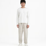 Cupro Long Sleeve Tee - Off White - G R A Y E