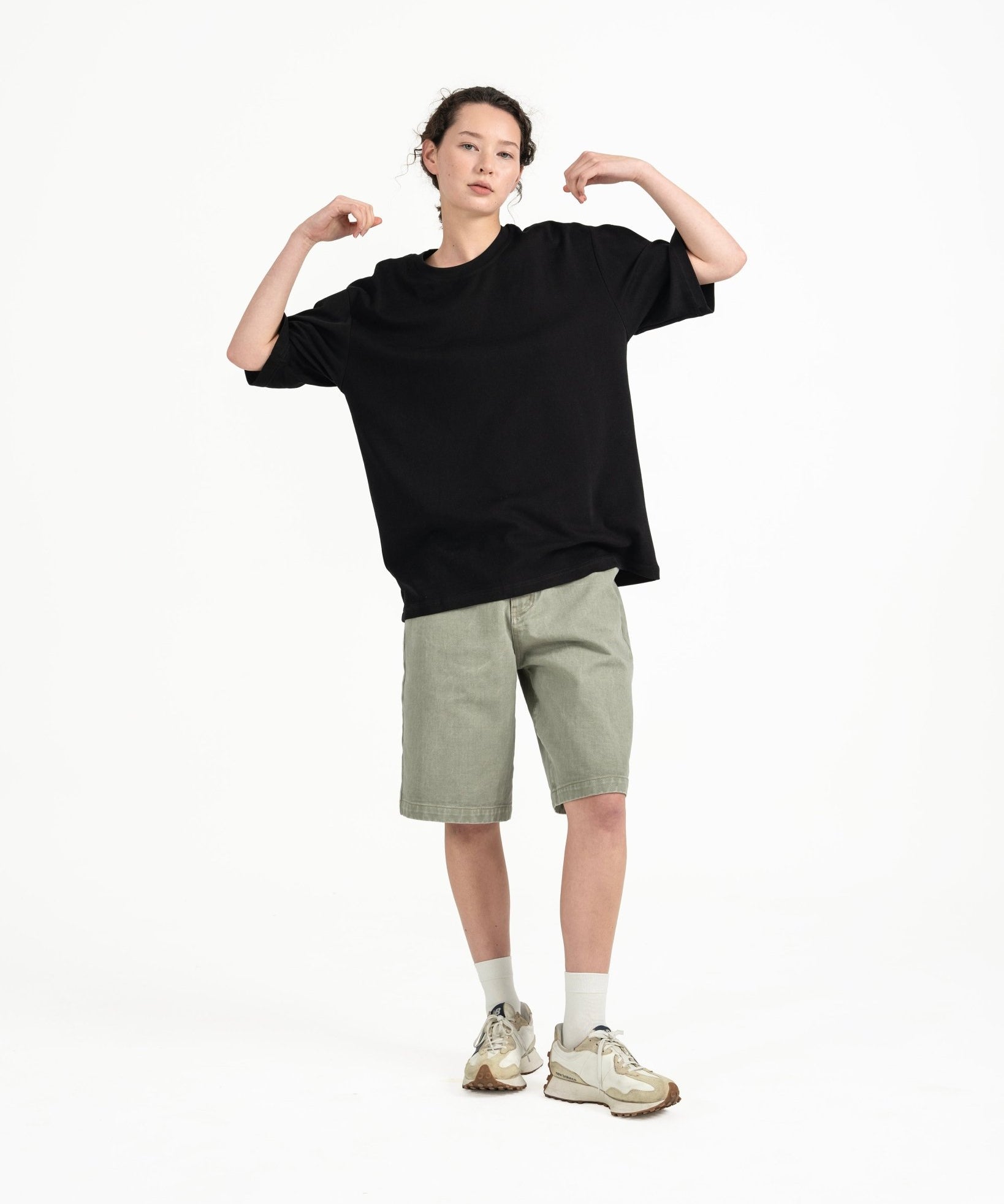 Cupro Signature Tee - Black - G R A Y E