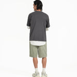 Cupro Signature Tee - Charcoal Gray - G R A Y E