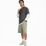 Cupro Signature Tee - Charcoal Gray - G R A Y E