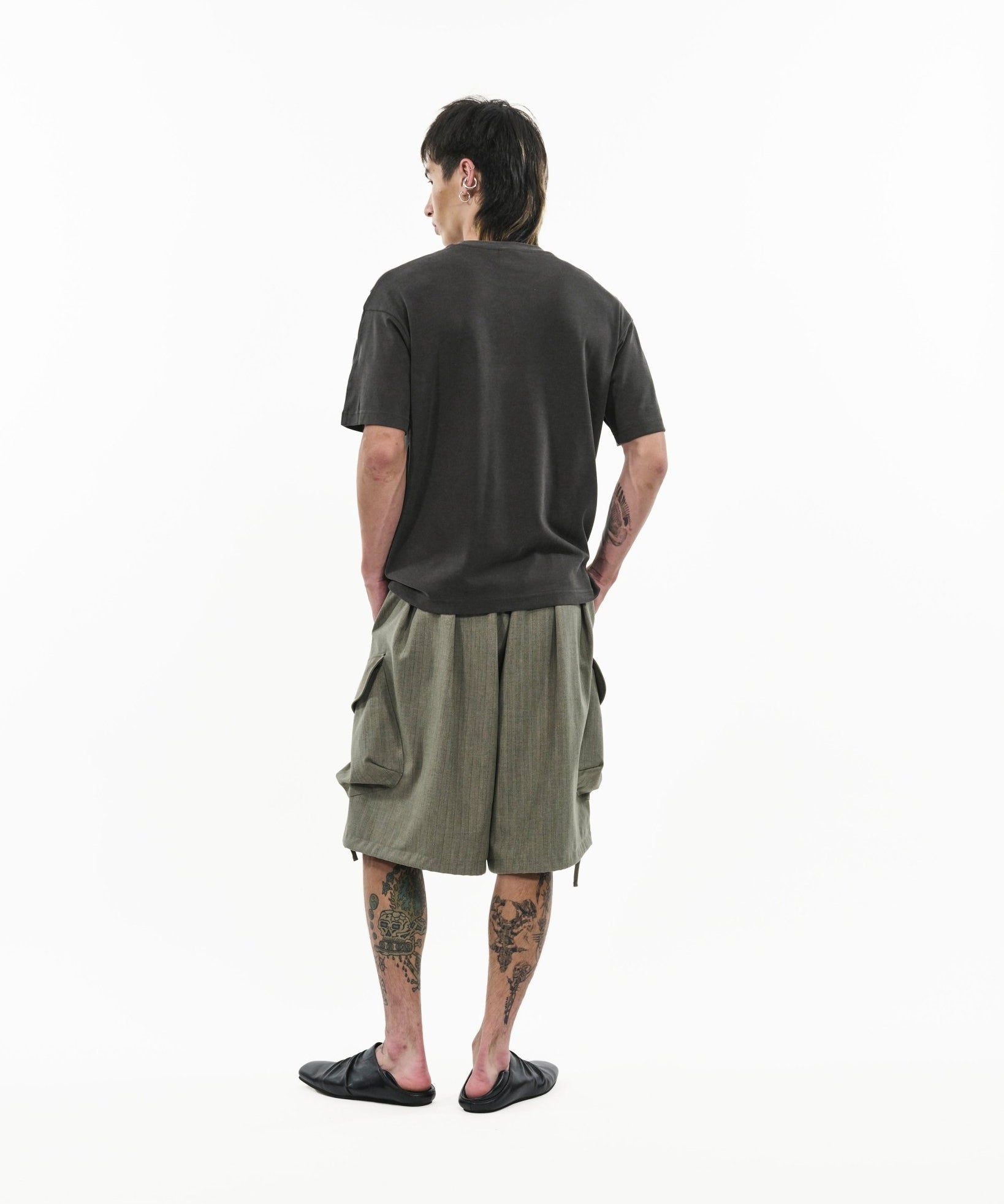 Cupro Signature Tee - Herbal Gray - G R A Y E