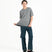 Cupro Signature Tee - Light Slate Gray - G R A Y E