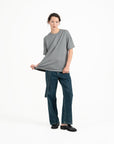 Cupro Signature Tee - Light Slate Gray - G R A Y E