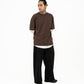 Cupro Signature Tee - Mocha - G R A Y E