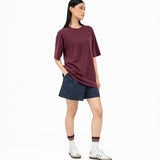 Cupro Signature Tee - Mulberry - G R A Y E