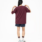 Cupro Signature Tee - Mulberry - G R A Y E