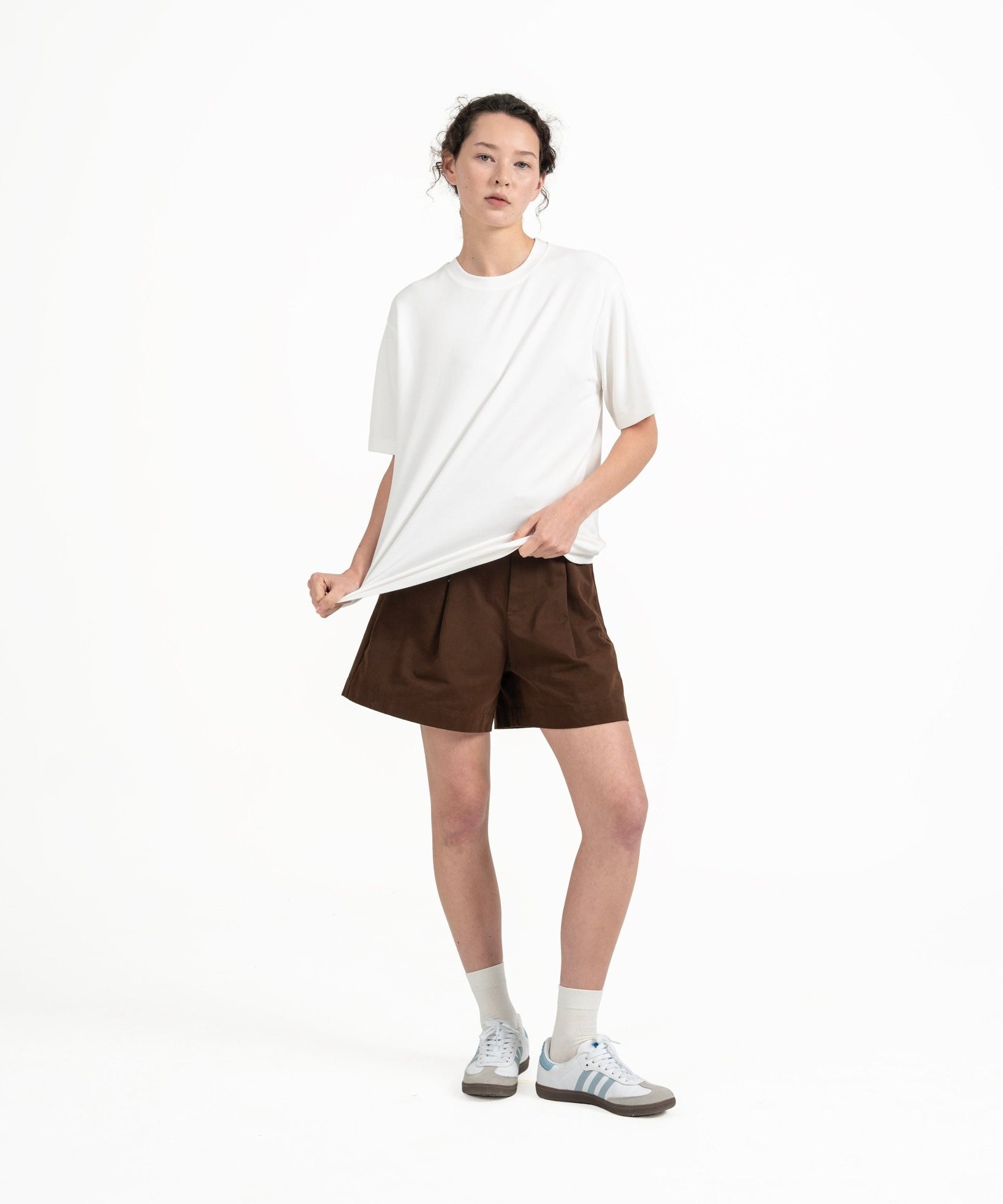 Cupro Signature Tee - Off White - G R A Y E