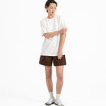 Cupro Signature Tee - Off White - G R A Y E