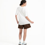 Cupro Signature Tee - Off White - G R A Y E