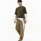 Cupro Signature Tee - Olive - G R A Y E