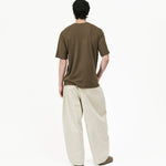 Cupro Signature Tee - Olive - G R A Y E