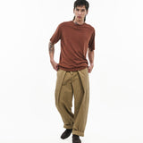 Cupro Signature Tee - Terracotta - G R A Y E