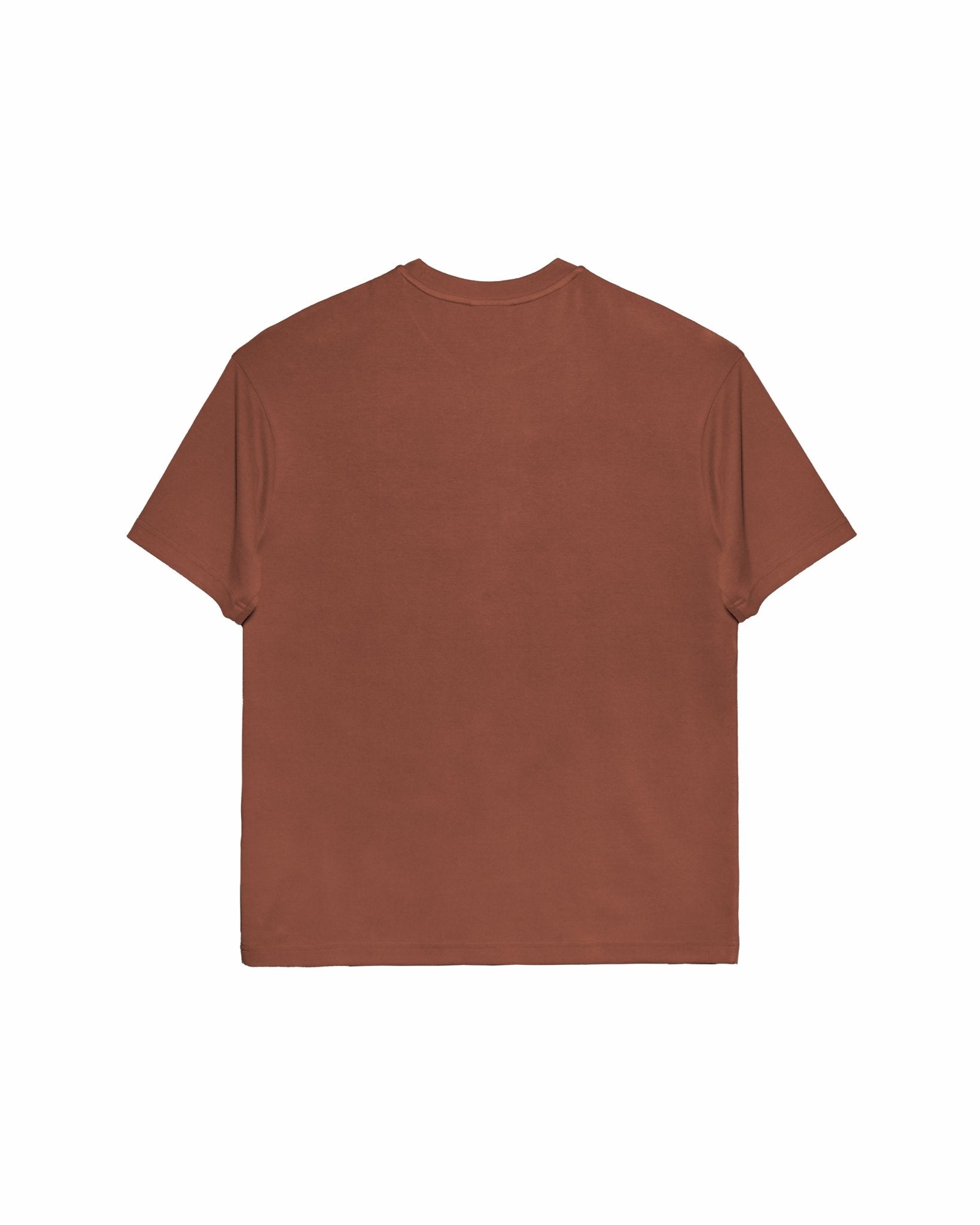 Cupro Signature Tee - Terracotta - G R A Y E