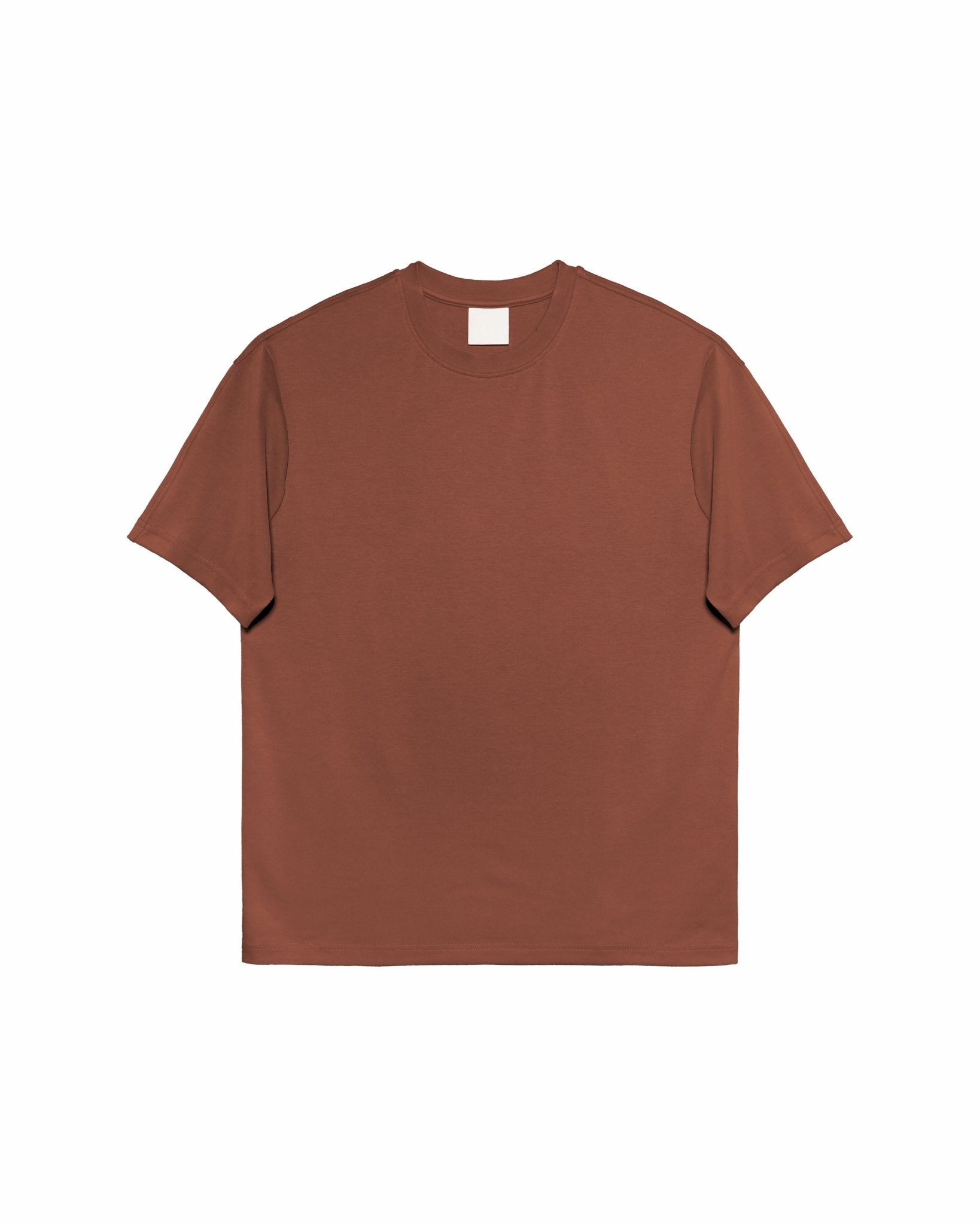 Cupro Signature Tee - Terracotta - G R A Y E