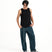 Cupro Sleeveless Tee - Black - G R A Y E