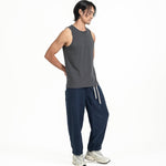 Cupro Sleeveless Tee - Charcoal Gray - G R A Y E