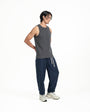 Cupro Sleeveless Tee - Charcoal Gray - G R A Y E