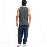 Cupro Sleeveless Tee - Charcoal Gray - G R A Y E