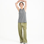 Cupro Sleeveless Tee - Light Slate Gray - G R A Y E