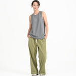 Cupro Sleeveless Tee - Light Slate Gray - G R A Y E