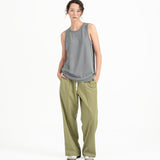 Cupro Sleeveless Tee - Light Slate Gray - G R A Y E