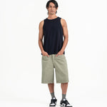 Cupro Sleeveless Tee - Navy - G R A Y E