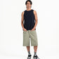 Cupro Sleeveless Tee - Navy - G R A Y E