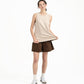 Cupro Sleeveless Tee - Stone - G R A Y E