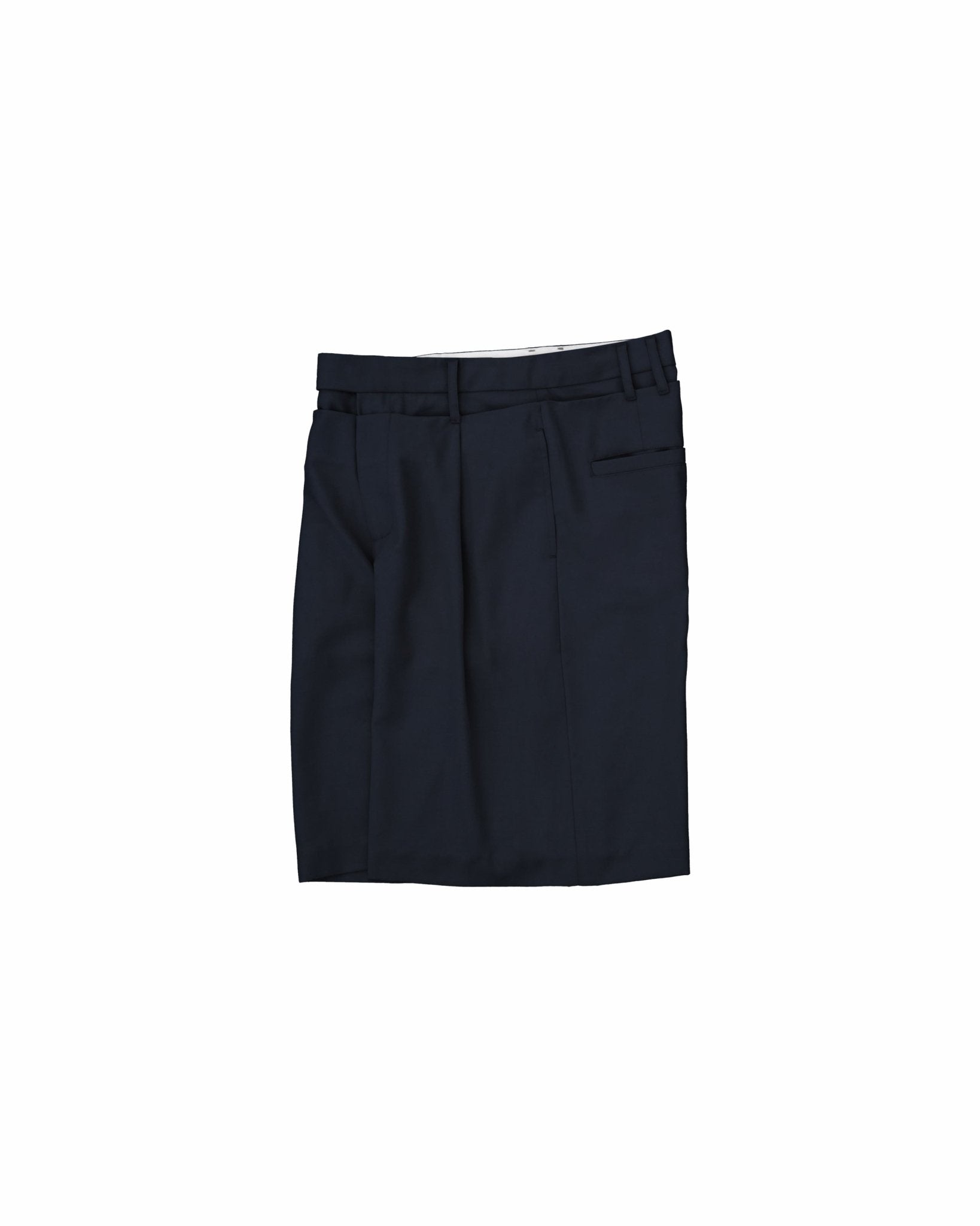 Double Waist Shorts - Navy - G R A Y E