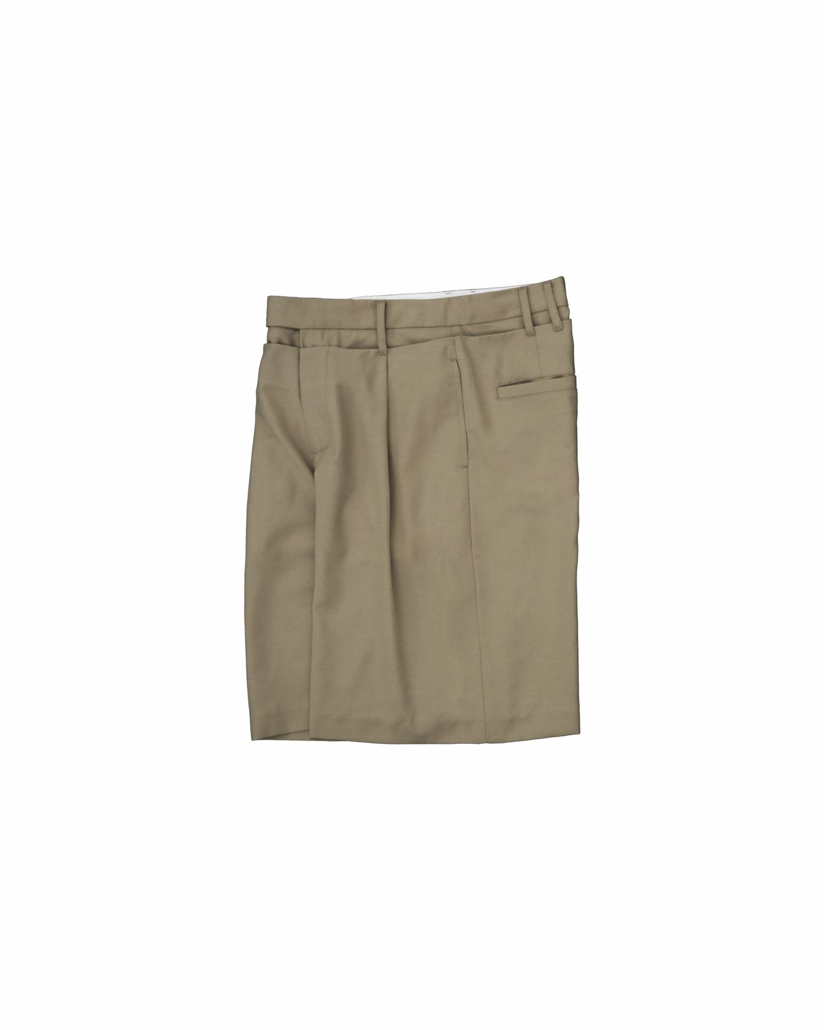 Double Waist Shorts - Olive - G R A Y E
