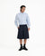 Double Waist Tailored Shorts - Navy - G R A Y E