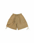 Drawstring Balloon Cargo Shorts - G R A Y E