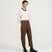 Drawstring Tailored Pants - Copper Brown - G R A Y E