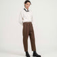 Drawstring Tailored Pants - Copper Brown - G R A Y E