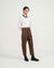 Drawstring Tailored Pants - Copper Brown - G R A Y E