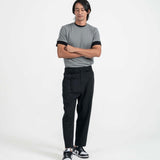 Drawstring Tailored Pants - Dark Navy - G R A Y E
