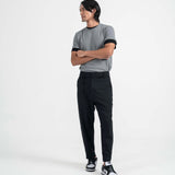 Drawstring Tailored Pants - Dark Navy - G R A Y E