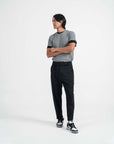 Drawstring Tailored Pants - Dark Navy - G R A Y E