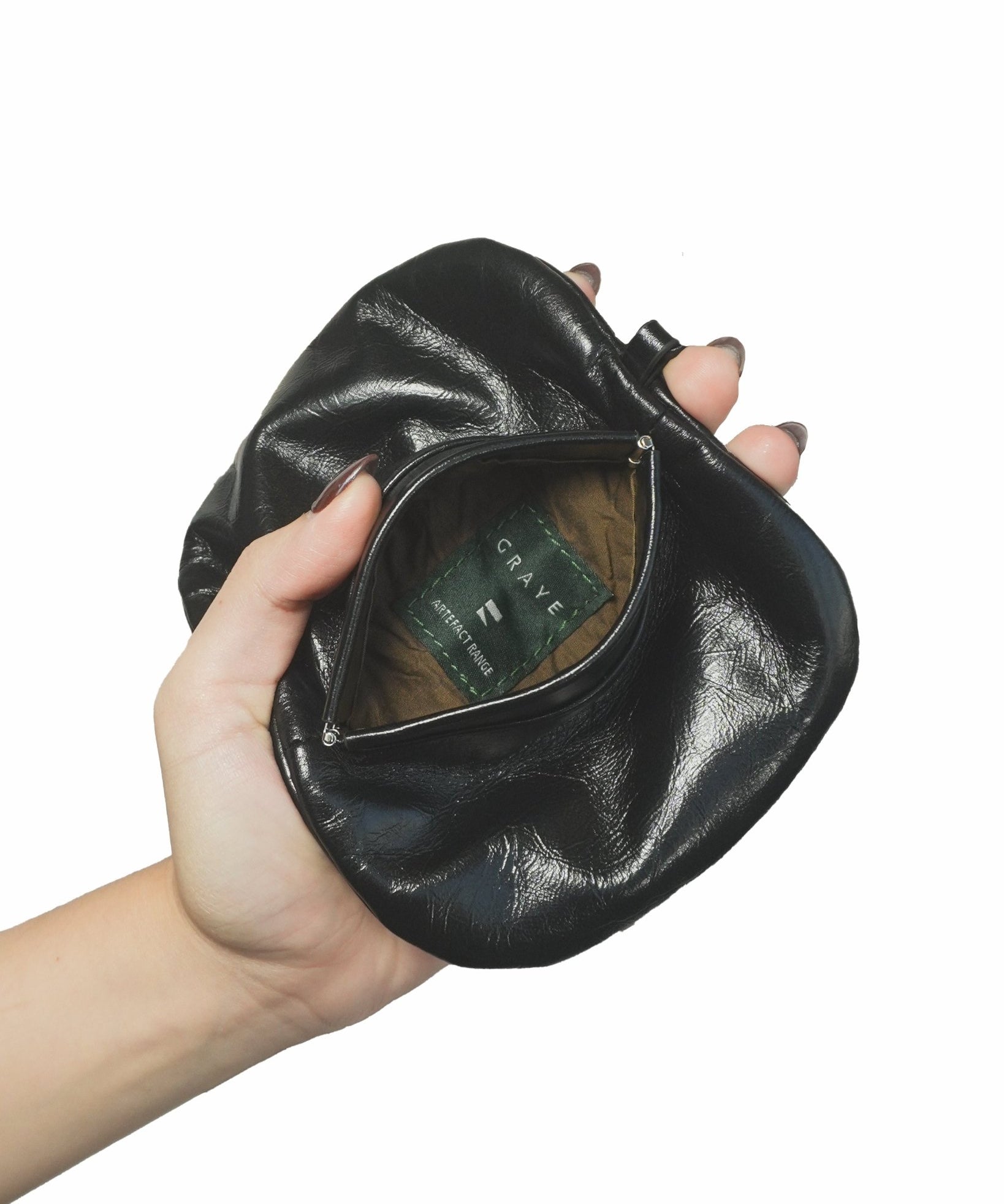 Eclipse Leather Pouch - G R A Y E