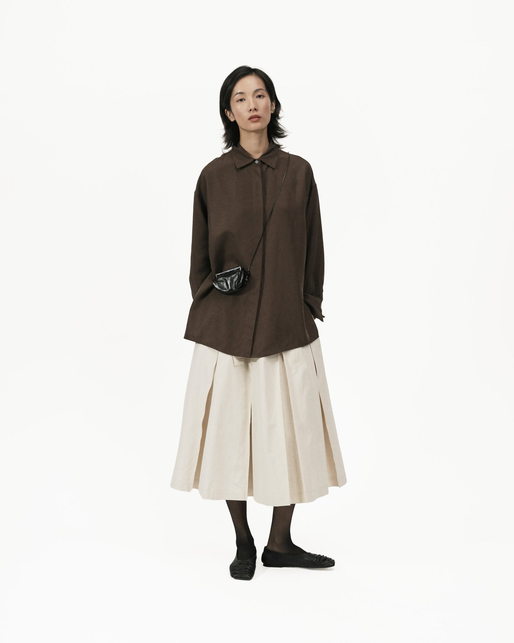 Eclipse Leather Pouch - G R A Y E