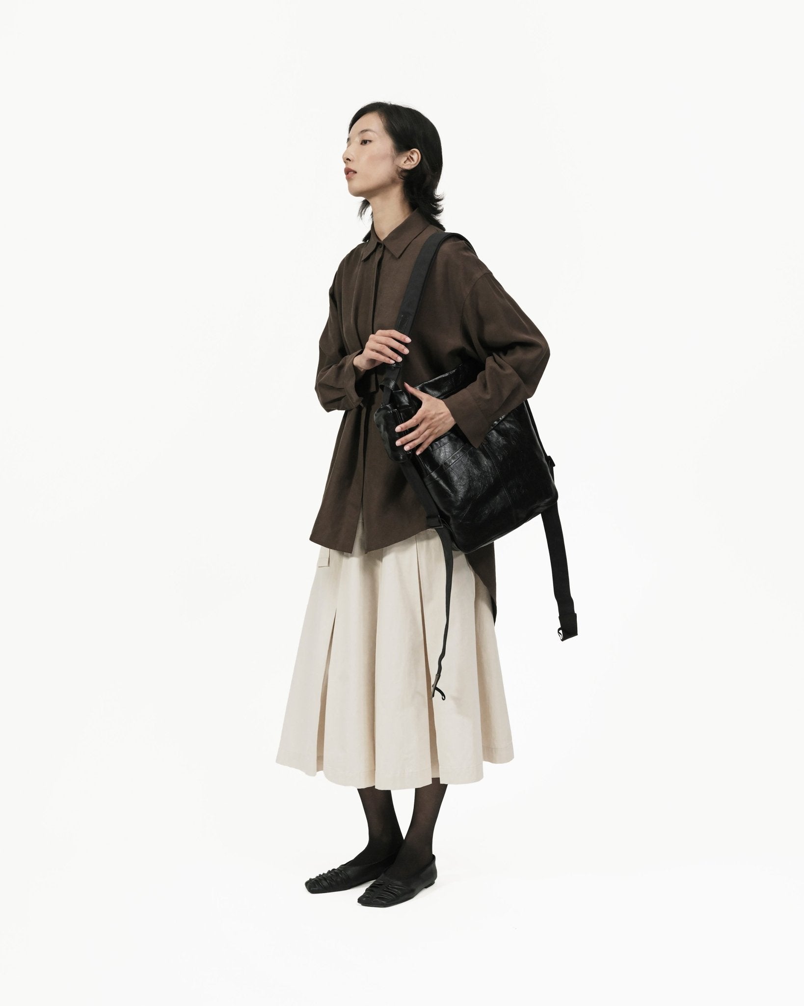 Eclipse Leather Pouch - G R A Y E