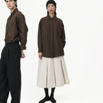 Fluid Knot Shirt - Brown - G R A Y E