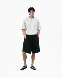 Fluid Pleat Shorts - G R A Y E