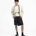 Gathered Wrap Shirt - Buttermilk - G R A Y E