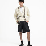 Gathered Wrap Shirt - Buttermilk - G R A Y E