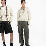 Gathered Wrap Shirt - Buttermilk - G R A Y E