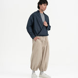 Gathered Wrap Shirt - Prussian Blue - G R A Y E